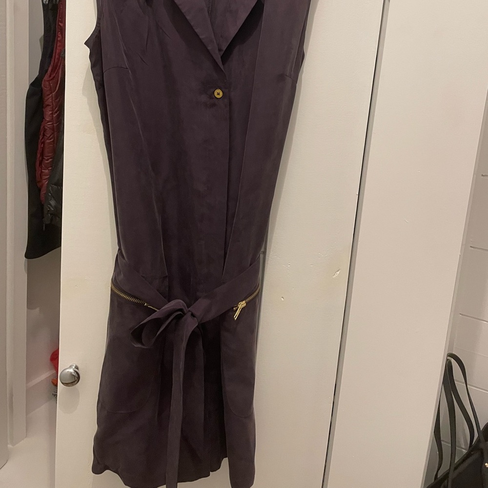 Purple Topshop romper button down size 6